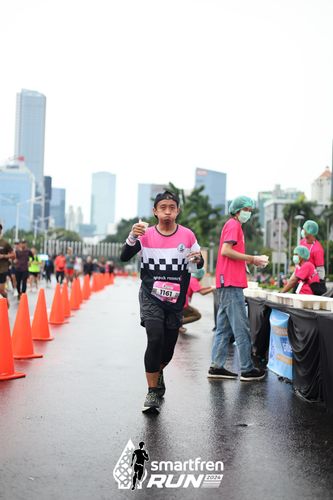Race photo from Smartfren Run 2024
