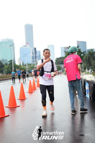 Race photo from Smartfren Run 2024