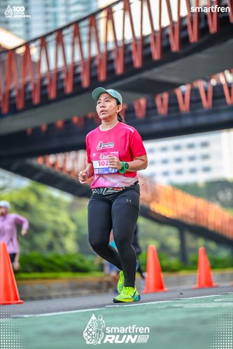 Race photo from Smartfren Run 2025 