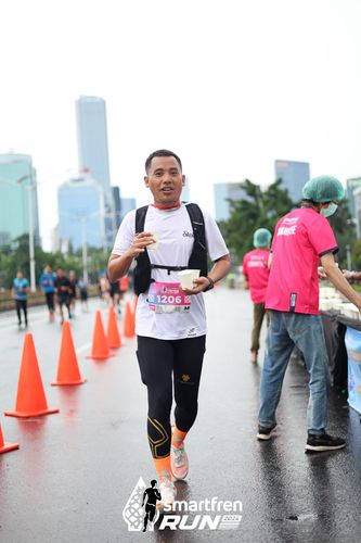 Race photo from Smartfren Run 2024