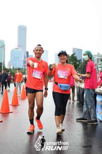 Race photo from Smartfren Run 2024