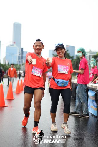 Race photo from Smartfren Run 2024
