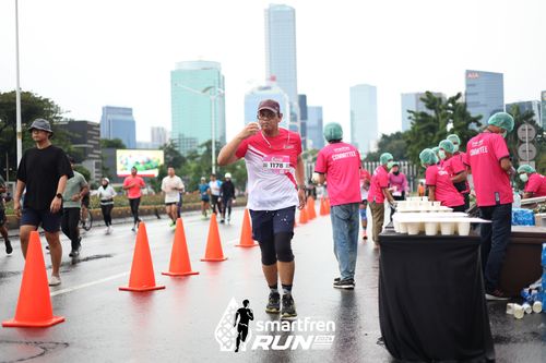 Race photo from Smartfren Run 2024