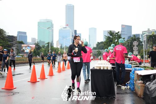 Race photo from Smartfren Run 2024
