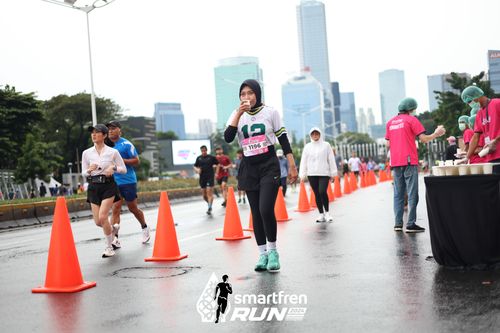 Race photo from Smartfren Run 2024