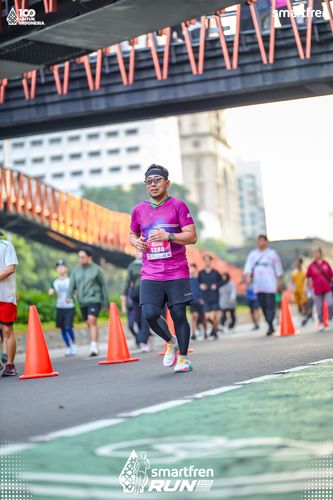 Race photo from Smartfren Run 2025 