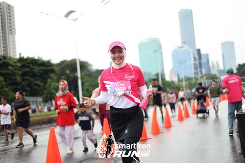 Race photo from Smartfren Run 2024
