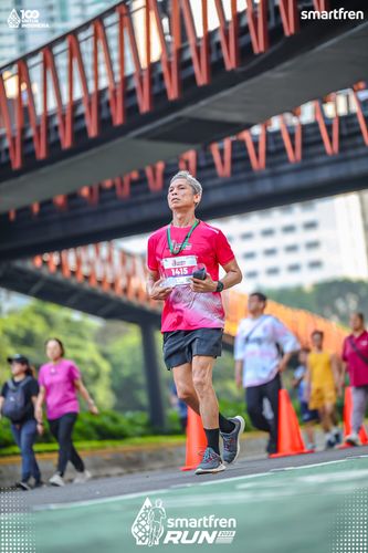 Race photo from Smartfren Run 2025 