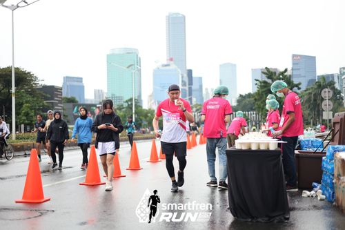 Race photo from Smartfren Run 2024