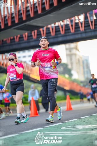 Race photo from Smartfren Run 2025 