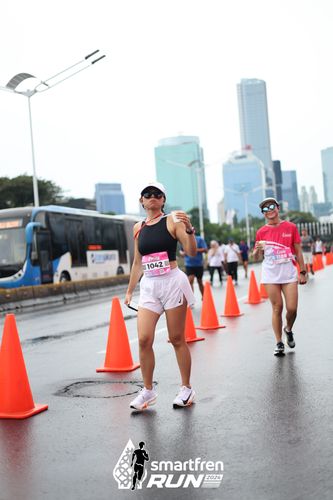 Race photo from Smartfren Run 2024