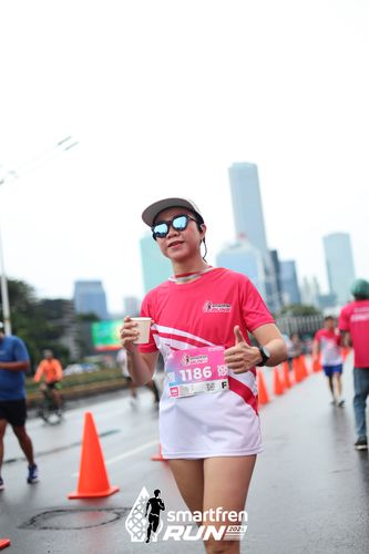 Race photo from Smartfren Run 2024