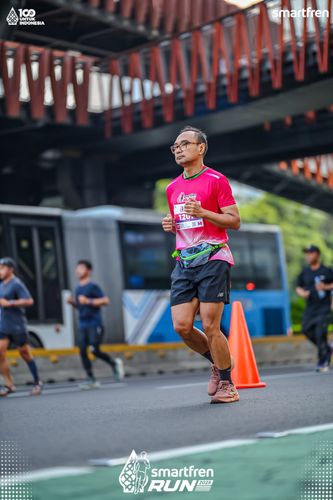 Race photo from Smartfren Run 2025 