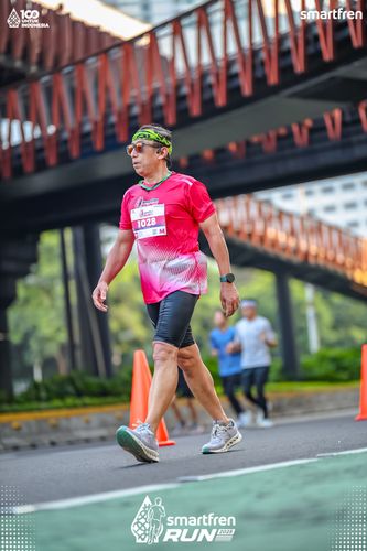 Race photo from Smartfren Run 2025 