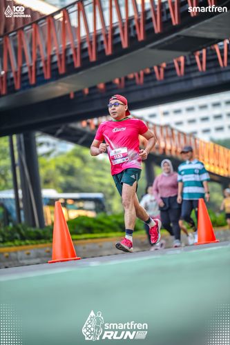 Race photo from Smartfren Run 2025 
