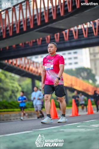 Race photo from Smartfren Run 2025 