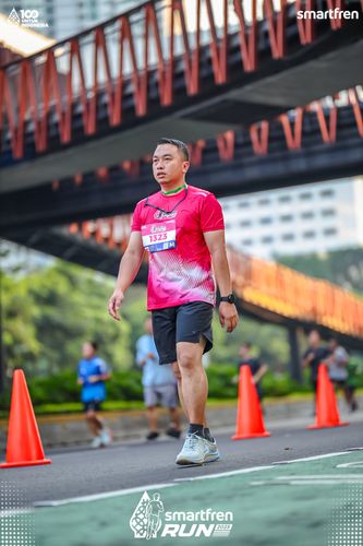 Race photo from Smartfren Run 2025 