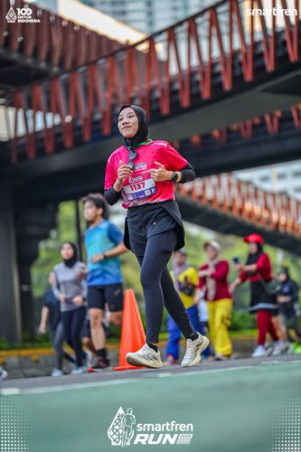 Race photo from Smartfren Run 2025 
