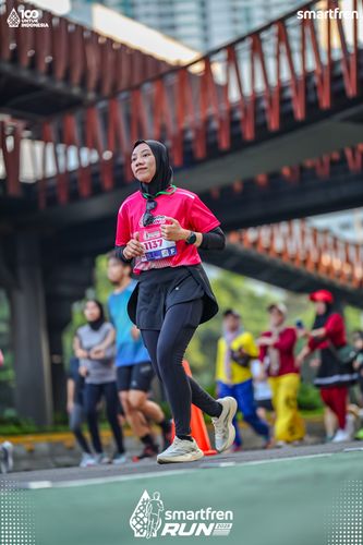 Race photo from Smartfren Run 2025 