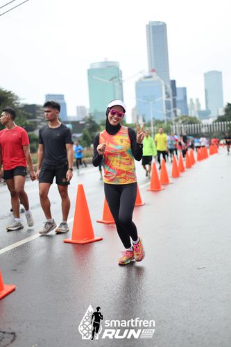 Race photo from Smartfren Run 2024
