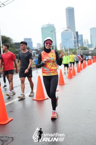 Race photo from Smartfren Run 2024