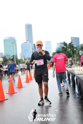 Race photo from Smartfren Run 2024