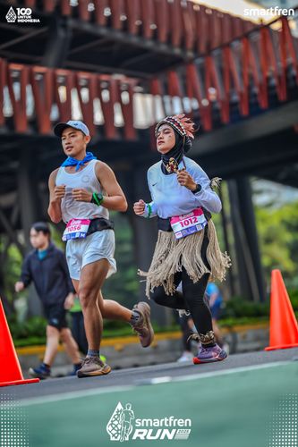 Race photo from Smartfren Run 2025 