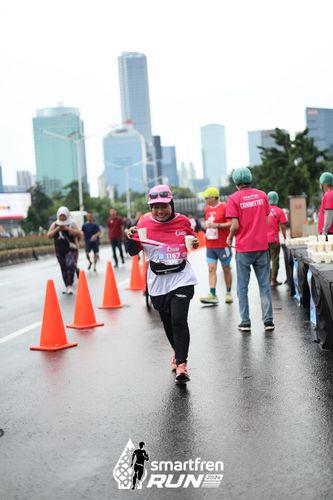 Race photo from Smartfren Run 2024