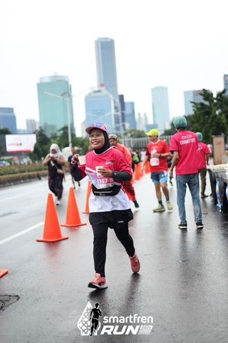 Race photo from Smartfren Run 2024