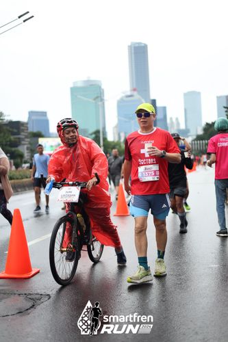 Race photo from Smartfren Run 2024