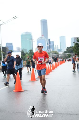 Race photo from Smartfren Run 2024
