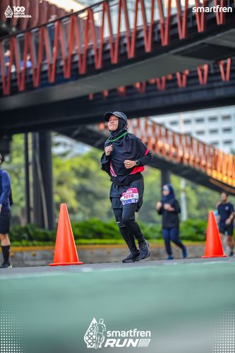 Race photo from Smartfren Run 2025 