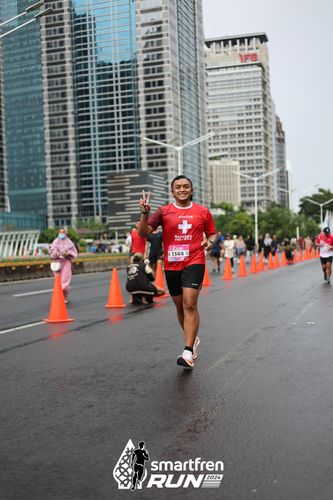 Race photo from Smartfren Run 2024