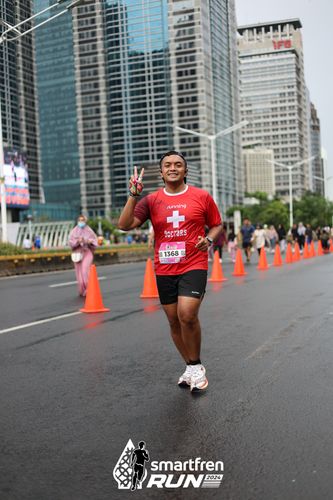 Race photo from Smartfren Run 2024