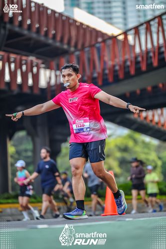 Race photo from Smartfren Run 2025 