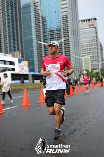 Race photo from Smartfren Run 2024