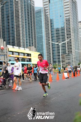 Race photo from Smartfren Run 2024