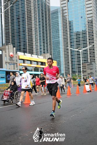 Race photo from Smartfren Run 2024