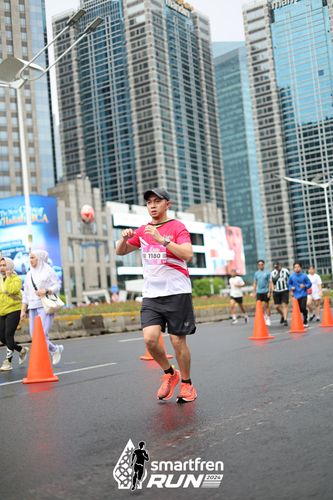 Race photo from Smartfren Run 2024