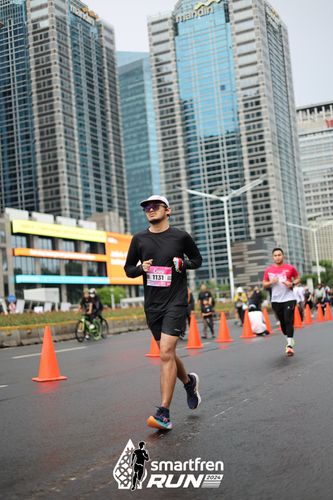 Race photo from Smartfren Run 2024
