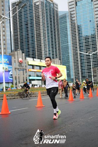 Race photo from Smartfren Run 2024