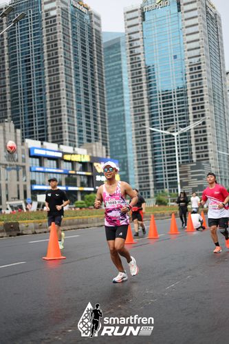 Race photo from Smartfren Run 2024