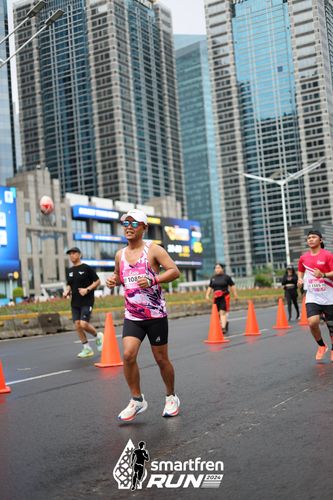 Race photo from Smartfren Run 2024
