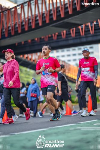Race photo from Smartfren Run 2025 