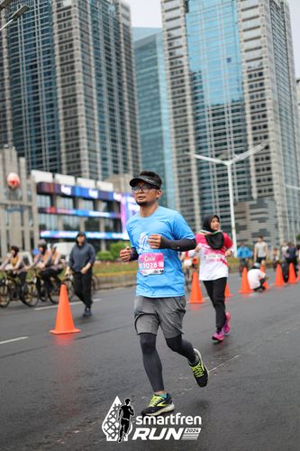 Race photo from Smartfren Run 2024