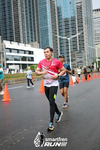 Race photo from Smartfren Run 2024