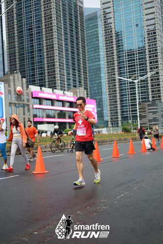Race photo from Smartfren Run 2024
