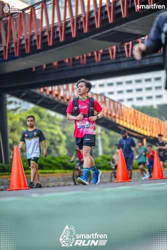 Race photo from Smartfren Run 2025 