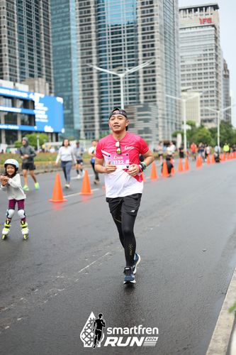 Race photo from Smartfren Run 2024