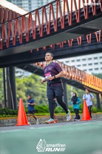 Race photo from Smartfren Run 2025 